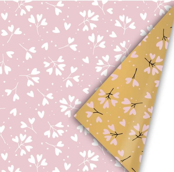 Cadeaupapier | Inspired By Nature | Falling in love | Pink White