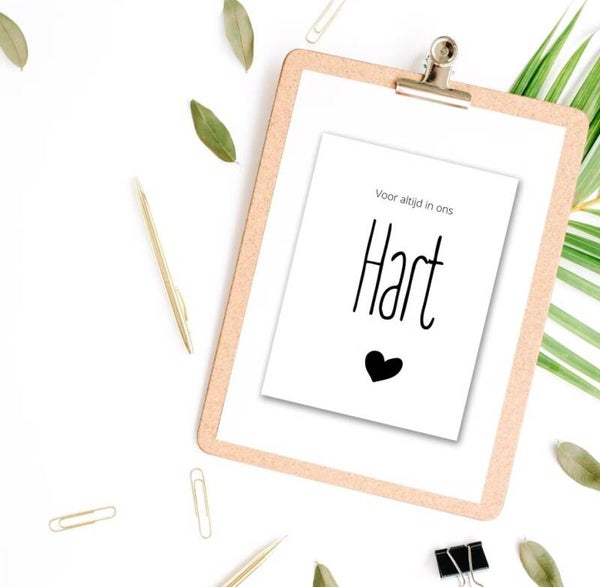 Kaart Mini | Voor altijd in ons hart