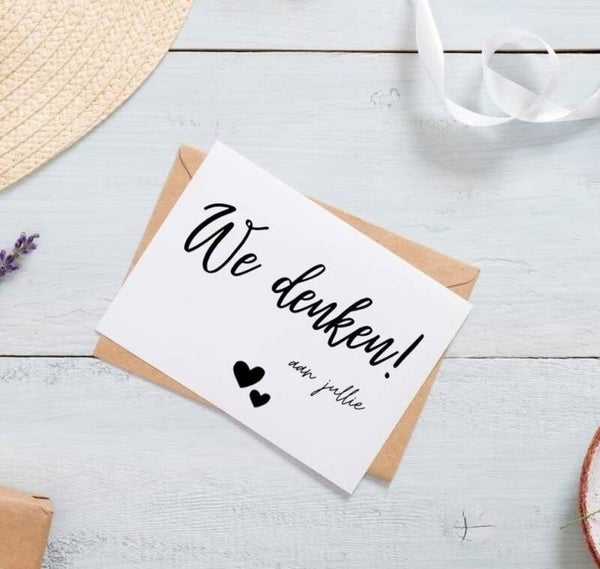 Cadeau Kaartje | We denken aan jullie