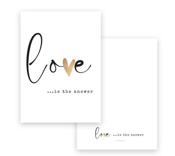 Kaart Enkel | Love is the answer