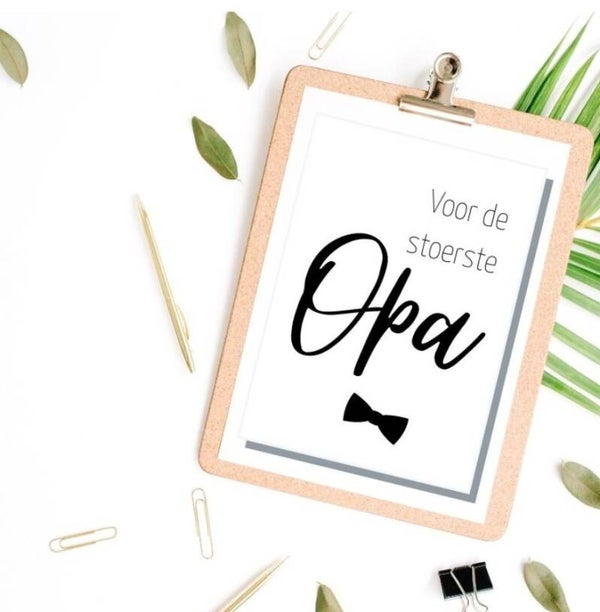 Ansichtkaart  | Voor de stoerste opa