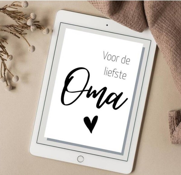 Ansichtkaart  | Voor de liefste oma
