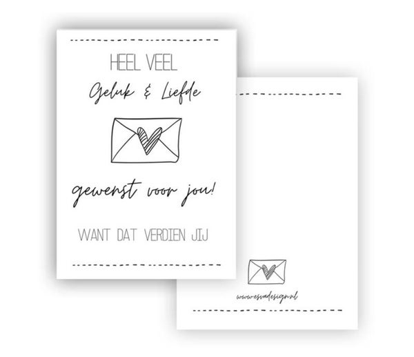 Kaart Enkel | Heel veel geluk & liefde