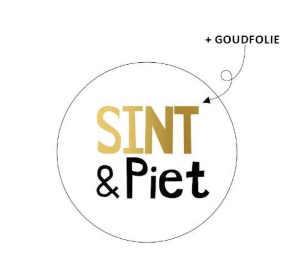 Sticker Rond | 40 mm | Sint & Piet