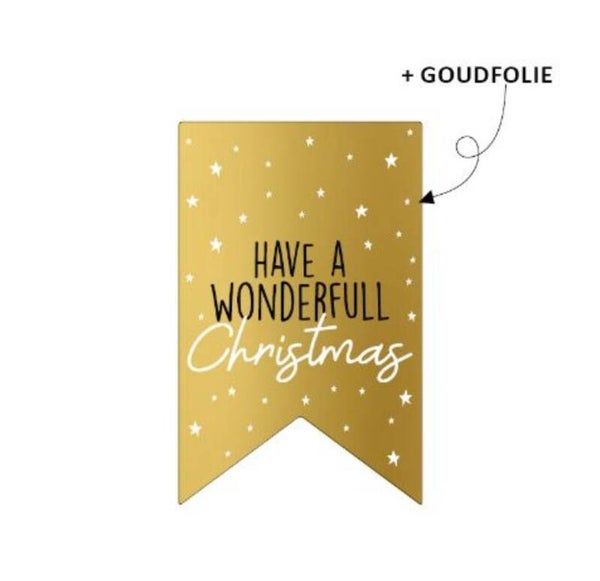 Sticker Label | Have a wonderful christmas