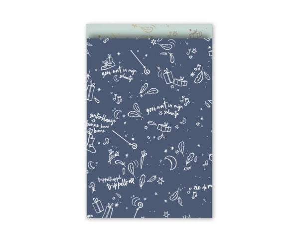 Cadeau Zakje | 17 x 25 | Sing a Long | Blue