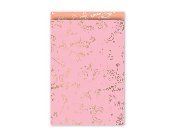 Cadeau Zakje | 17 x 25 | Sing a Long | Pink