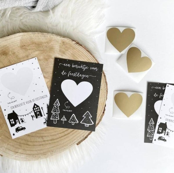 Kraskaart | Kerstmis | White