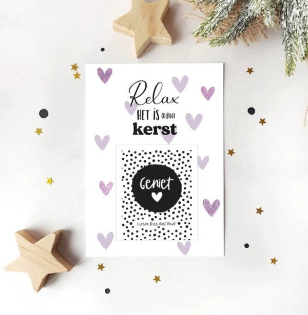 DIY | Kaart | Relax het is (bijna) kerst