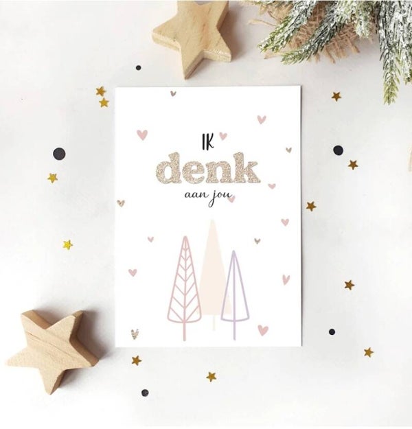 Ansichtkaart | Ik denk aan jou