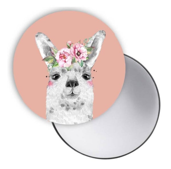 Spiegeltje | Lief diertje alpaca | Coral