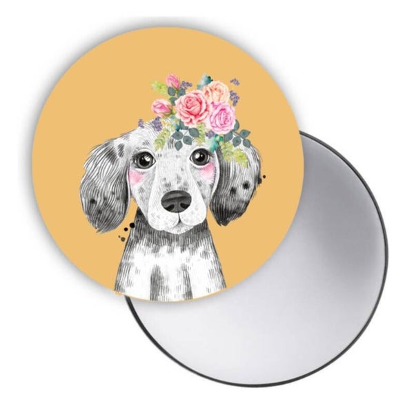 Spiegeltje | Lief diertje hond | Oker