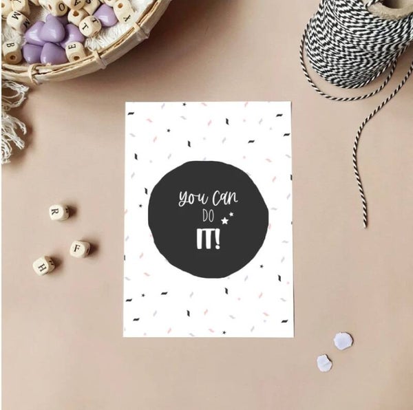 Ansichtkaart | You can do it!