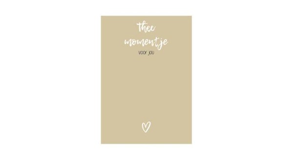 DIY | Kaart Enkel | Een thee momentje voor jou