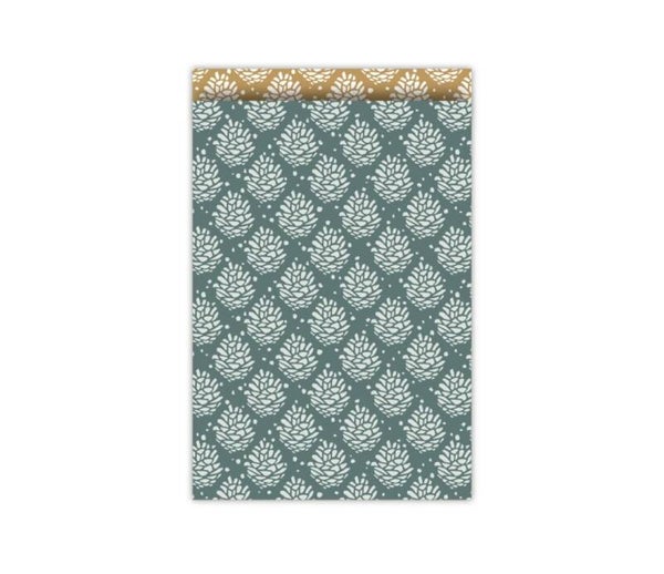 Cadeau Zakje | 17 x 25 | Pinecone Pattern | Wax