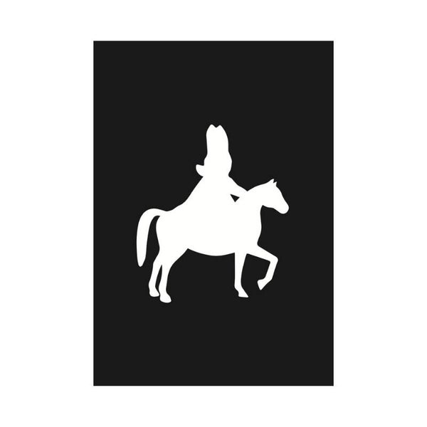 Ansichtkaart | Sint op paard