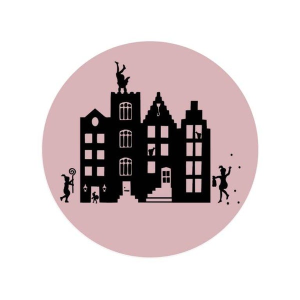 Sticker Rond | 45 mm | Grachtenpandje's