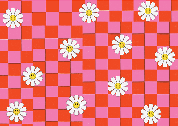Ansichtkaart | Summer Flowers | Pink