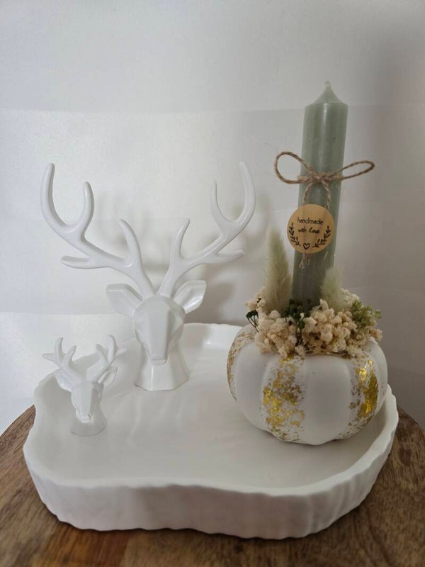 Winterzauber Hirsch & Gold 🦌✨
