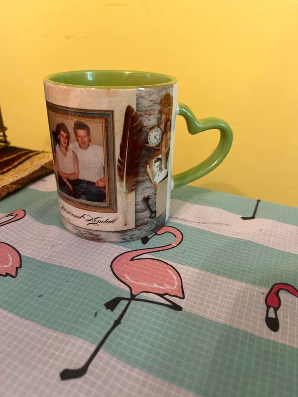 12oz heart handle mug