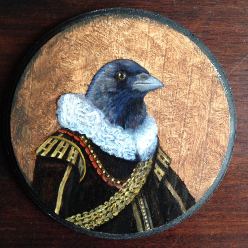 Soulco11  Schilderij - Sjiek kauwtje