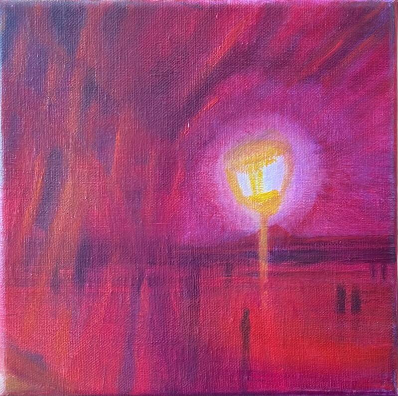 Schilderij Eenzaamheid, Overpeinzingen Soulco11, Lousco