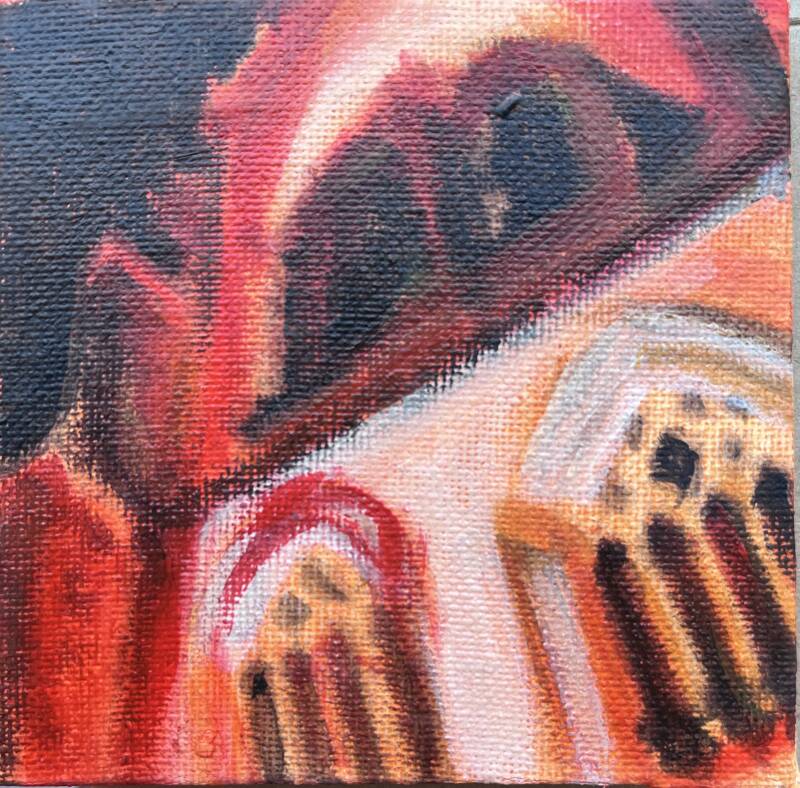 Klein schilderij - Versteend Gebed - Bavo 