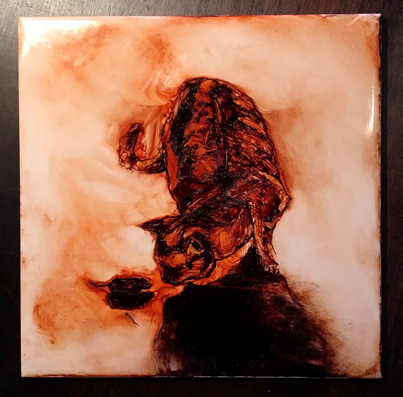 Soulco11  Tegel - kat en muis