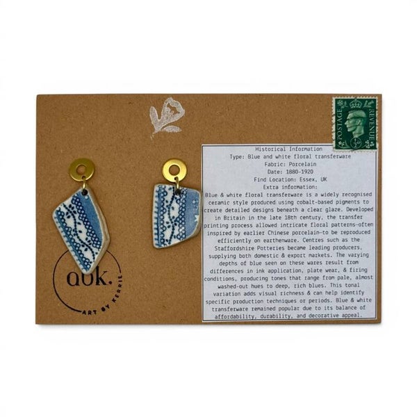 Drop Floral Stud Back Earrings