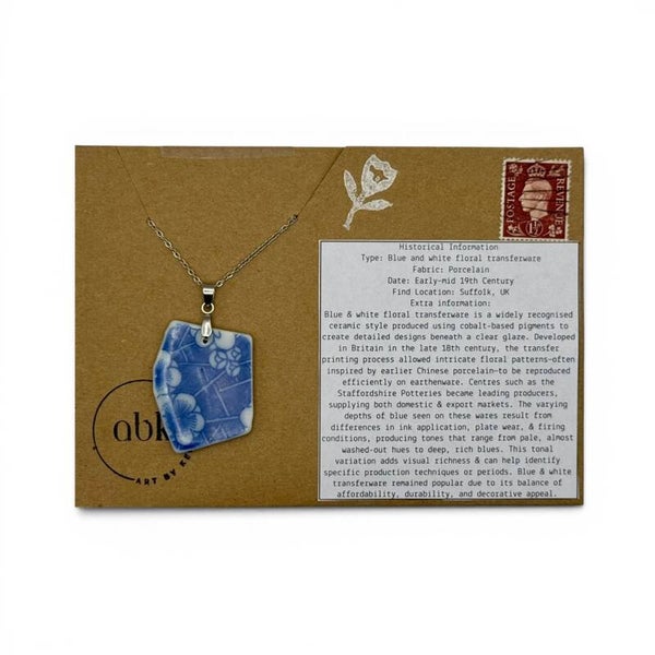 Beautiful Transfer Blues Pendant