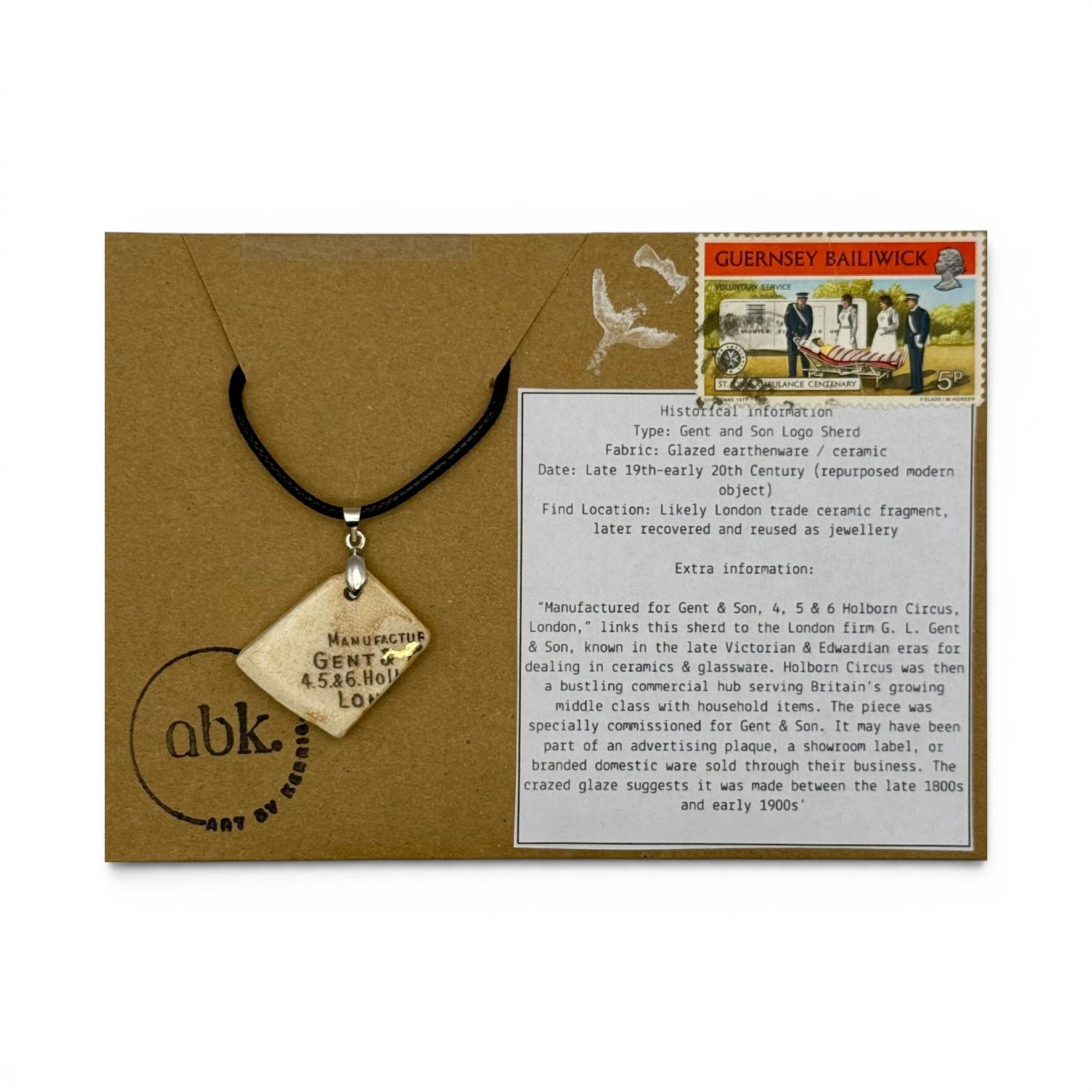 Gent & Son Logo Pendant