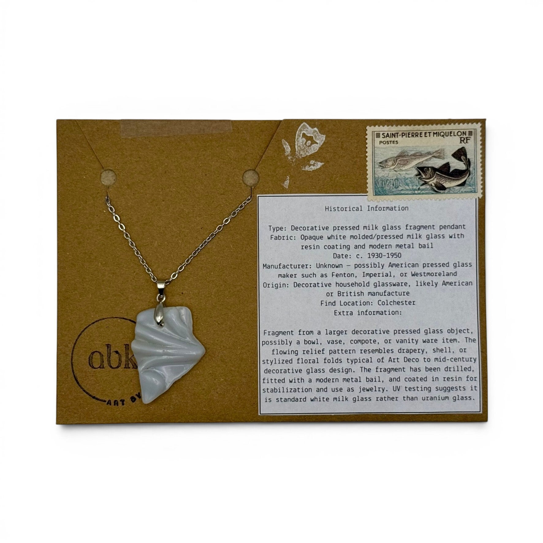 Opaque Glass Pendant