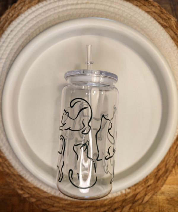 Drinkbeker met rietje | Cat lovers