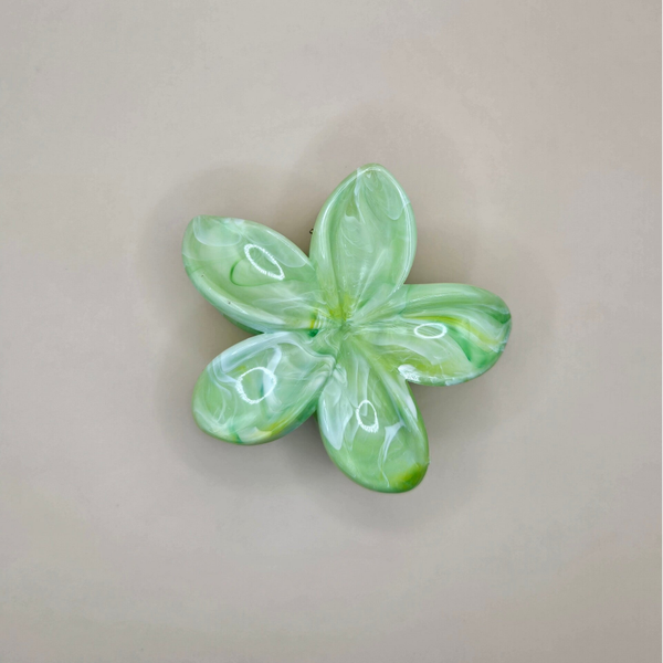 Haarclip flower lichtgroen