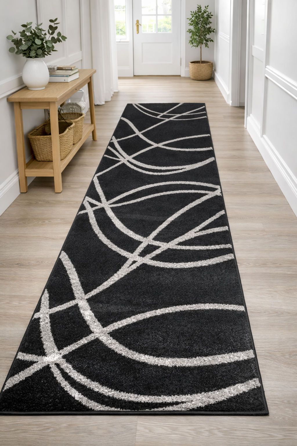Midnight Flow Turkish Polypropylene Runner