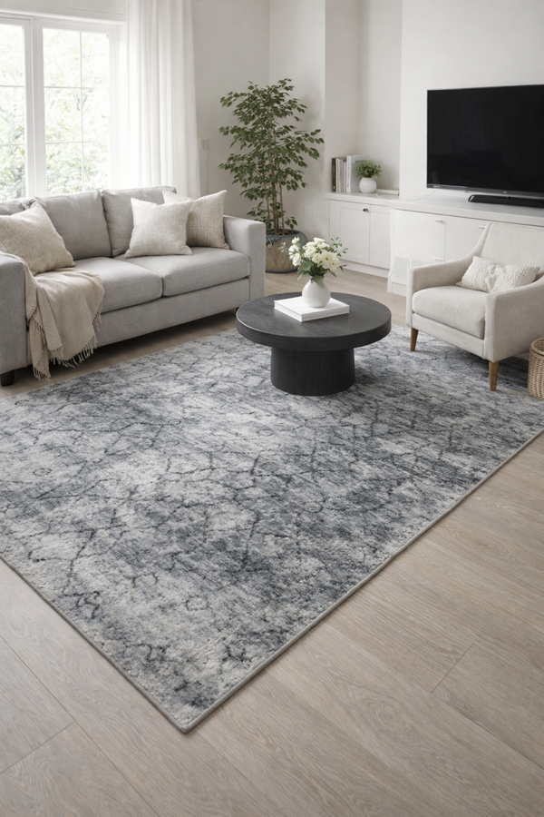 Silver Atlas Turkish Polypropylene Rug