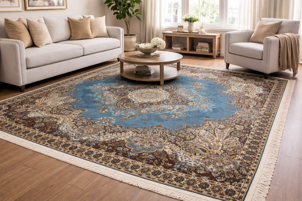 Blue Medallion Persian Rug