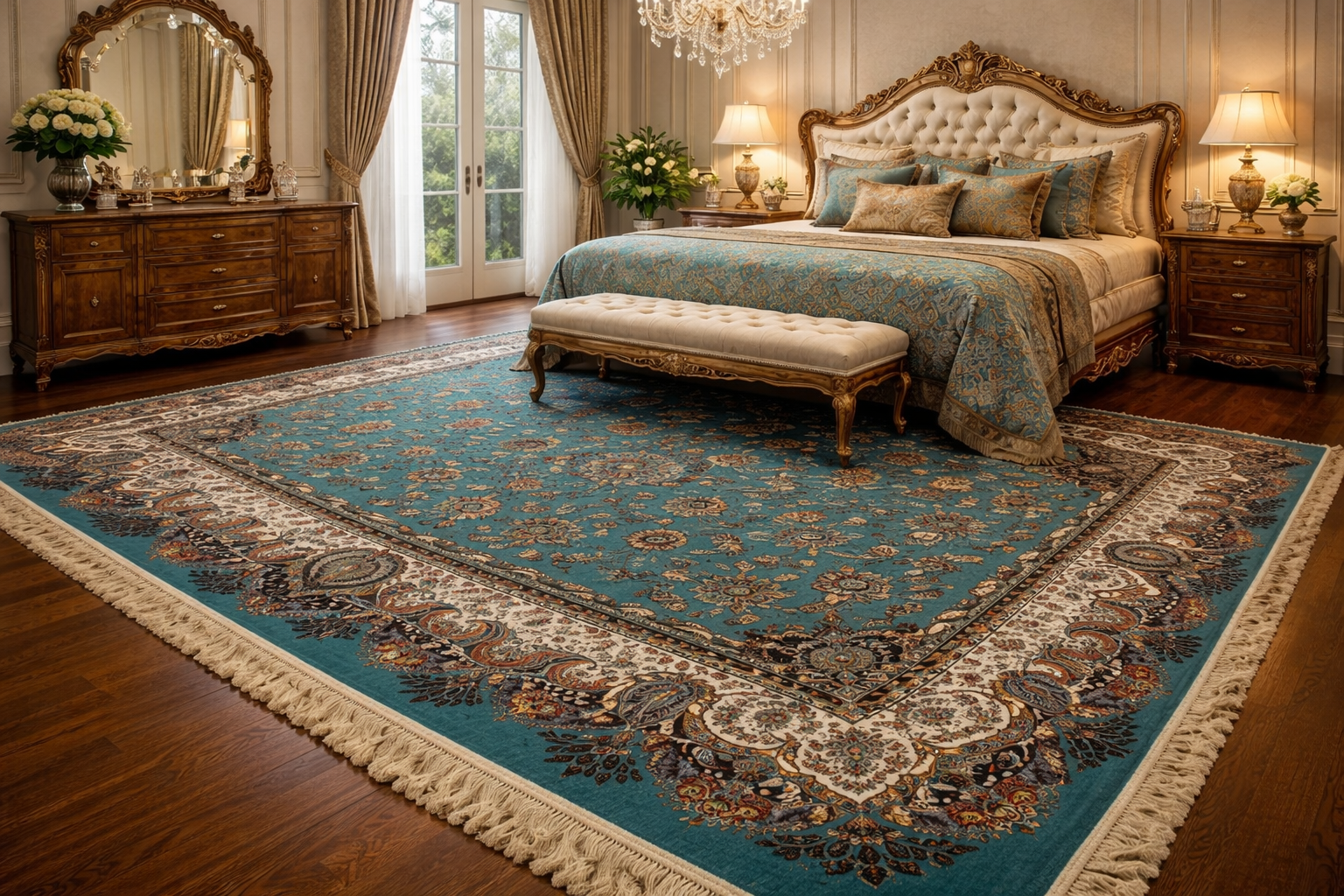 Elegant Blue Persian Rug