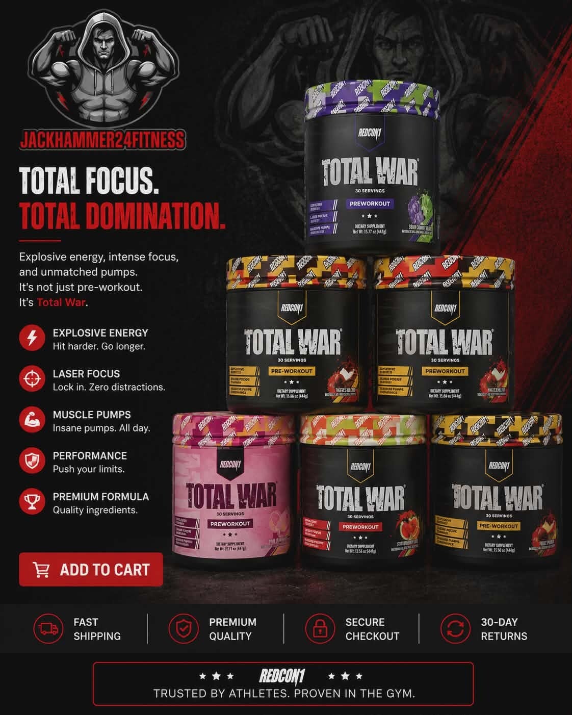 Total WAR Pre-workout.