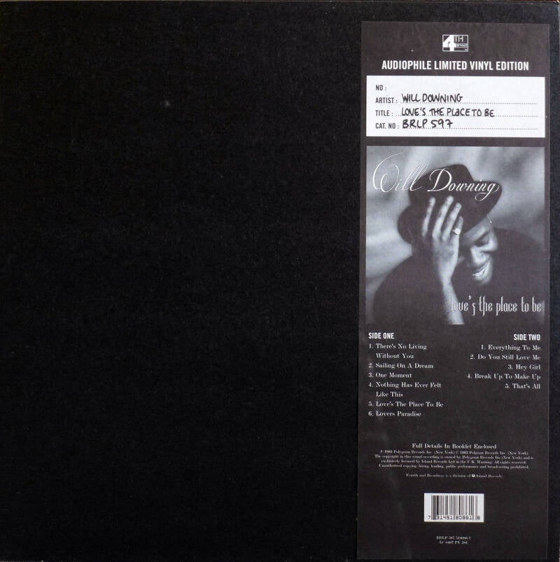 will downing - love's a place to be - LP vinyle