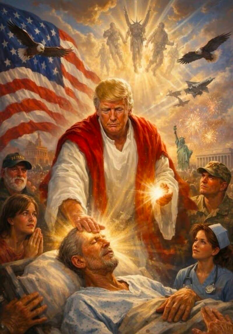 Donald Trump publie une nouvelle image étrange de Jésus après une polémique