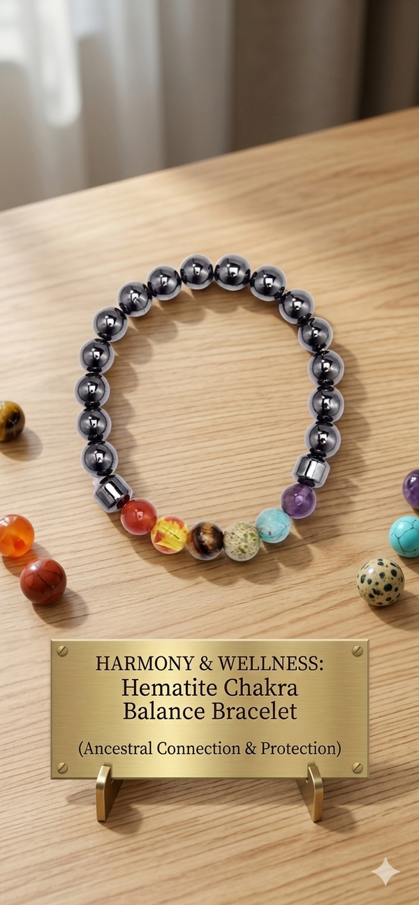 Harmony & Wellness: Hematite Chakra Balance Bracelet