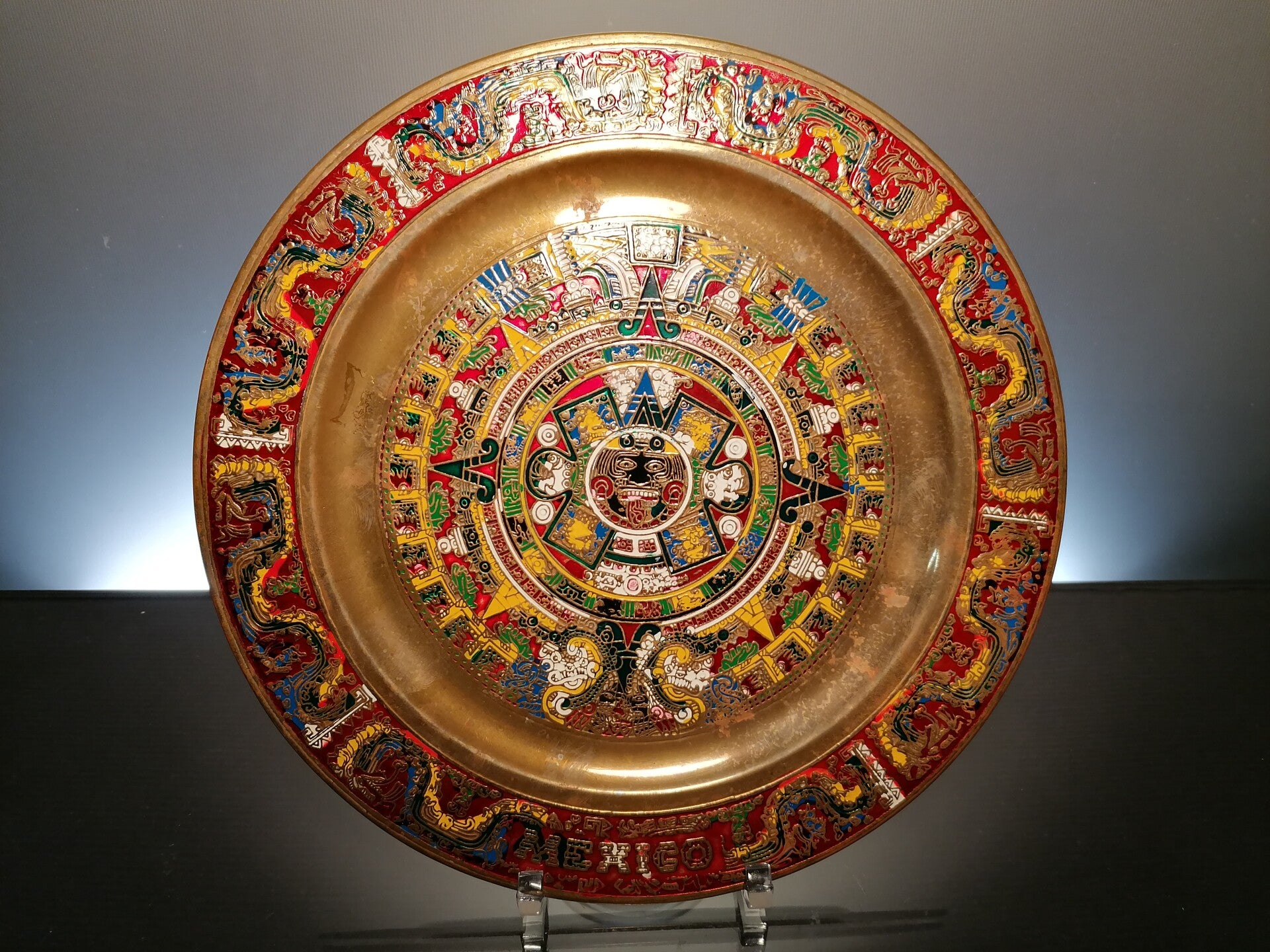 Copper wall plate Aztec “Mexico”