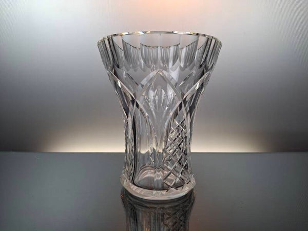 Val Saint Lambert clear crystal vase "Macao RD"