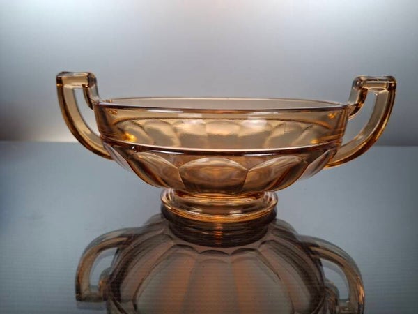 VSL-Luxval art deco rosaline colored glass fruit bowl “Noemie”