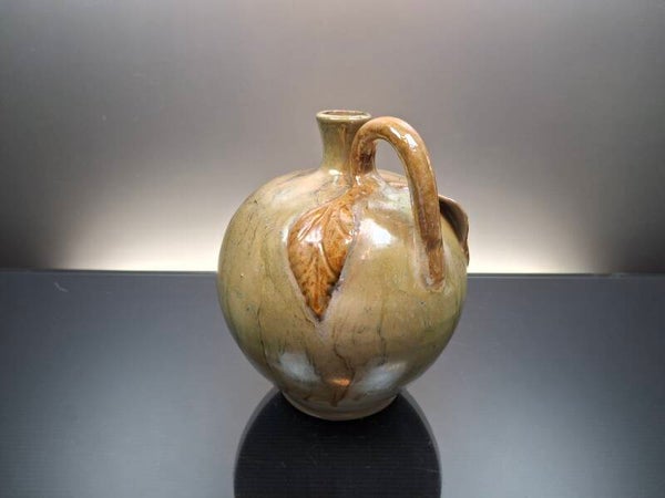 Belgian dip glaze art pottery jug