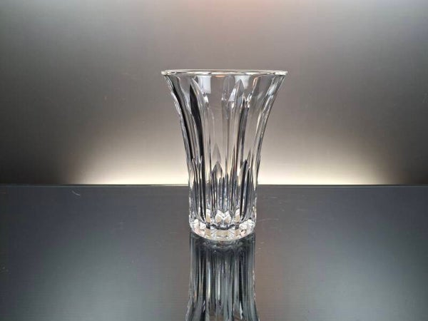 Val Saint Lambert clear crystal vase "Nevers"