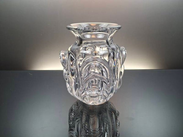 Clear Crystal vase F.A. 56 “Antonio & Guido Bon - Val Saint Lambert"