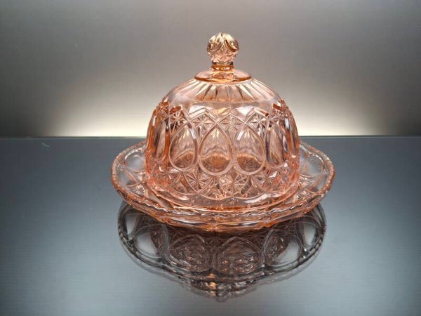 Rosalina art deco glass Cheese dome