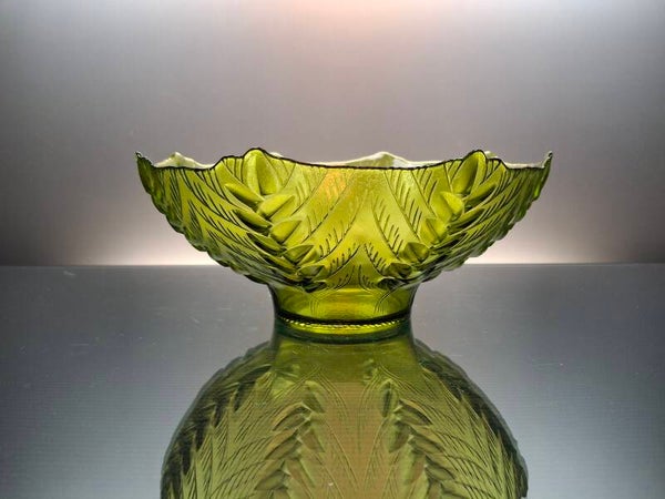 Green German art deco fruit bowl.